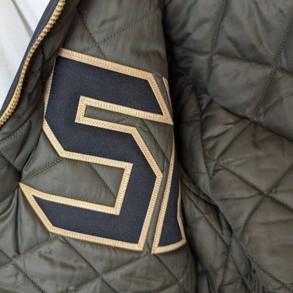 NIKE NFL BB51 BILL BOWERMAN Mens Large Bomber Jacket Reversible Sample Rare - Picture 4 of 11